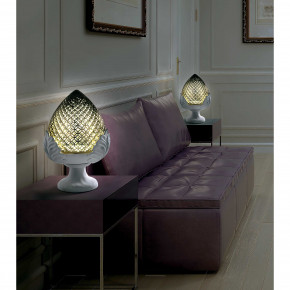 Bongelli Preziosi - Lampada da tavolo grande dal design moderno a forma di pomo siciliano - Attacco Lampadina: E14 - 1 Lampadina - Watt 60W - Dimmerabile: NO - Classe Energetica: A+ - SKU: ME2266/3 