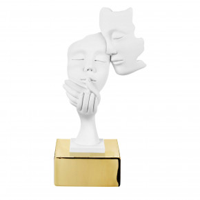Bongelli Preziosi - Scultura da tavolo con volti in marmorino e base - SKU: ME2074 