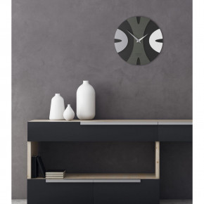 CalleaDesign - Modello: Baz - Orologio da parete rotondo in legno dal design moderno ed elegante - SKU: 10-036 