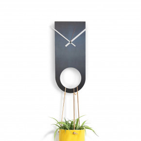 Design Object - Orologio da parete particolare dal design moderno ed elegante - Colore: Nero - SKU: IT562 