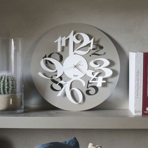 Arti e Mestieri - Orologio da parete con numeri grandi con effetto tridimensionale "Focus" - SKU: 0OR3271 