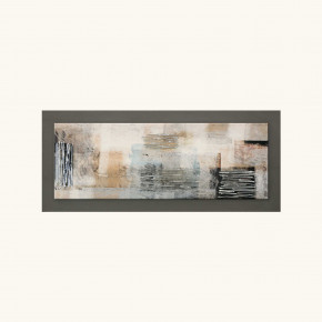 Artitalia - Quadro tema moderno astratto in rilievo in legno dettagli in argento - Colore: Marrone - Tema Quadro: Astratti - Realizzazione Quadro: Dipinti su Tela - SKU: PCM1010 