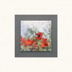 Artitalia - Quadretto a tema floreale in rilievo moderno in legno dettagli in argento 35x35 - Colore: Ardesia - Tema Quadro: Array - Realizzazione Quadro: Dipinti su Tela - SKU: PCM223 