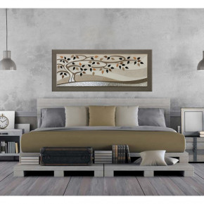 Artitalia - Quadro contemporaneo con decori in resina in rilievo e foglia argento 155x65 - Tema Quadro: Astratti - Realizzazione Quadro: Pannelli in Legno - SKU: PD1054 - Codice EAN: 1234567148588 