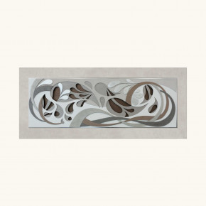 Artitalia - Quadro in rilievo con decori materici e foglia argento "Espression I" 155x65 - Tema Quadro: Astratti - Realizzazione Quadro: Quadri Materici - SKU: PD1022 - Codice EAN: 1234567149219 