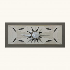 Artitalia - Quadro materico contemporaneo in rilievo dettagli resina e foglia argento 155x65 - Tema Quadro: Astratti - Realizzazione Quadro: Quadri Materici - SKU: PD1063 - Codice EAN: 1234567149646 