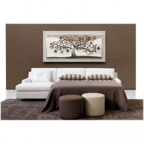 Artitalia - Quadro materico moderno con tema in rilievo e dettagli foglia argento - Tema Quadro: Astratti - Realizzazione Quadro: Quadri Materici - SKU: PD6109 - Codice EAN: 1234567148649 