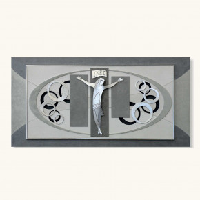 Artitalia - Quadro per camera da letto con crocifisso in stile moderno 120x60 - SKU: PD6115 - Codice EAN: 1234567149936 