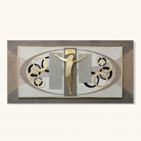 Artitalia - Quadro per camera da letto in stile moderno con crocifisso 120x60 - SKU: PD6116 - Codice EAN: 1234567148748