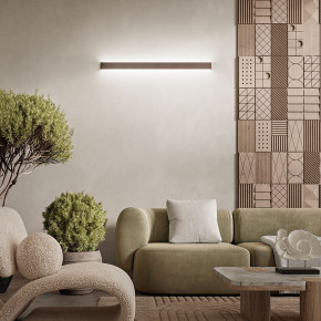 Perenz - Modello: Rummo - Applique da parete a LED grande in metallo e diffusore lineare - Attacco Lampadina: Led Integrato - 1 Lampadina - Watt 30W - Lumen 2400 - Dimmerabile: NO - Gradi Kelvin 3000k Luce Calda - Grado di Protezione: IP20 - SKU: 8280 