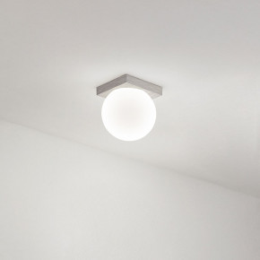 Perenz - Modello: Dot - Plafoniera da soffitto moderna in metallo e diffusore a boccia in vetro - Attacco Lampadina: Led Integrato - 1 Lampadina - Watt 8W - Lumen 856 - Dimmerabile: NO - Gradi Kelvin 3000k Luce Calda - Grado di Protezione: IP20 - SKU: 8376 