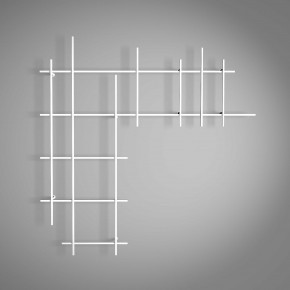 Pezzani - Modello: Libra - Libreria da parete con struttura in acciaio a L dal design moderno - SKU: 0/72-6 