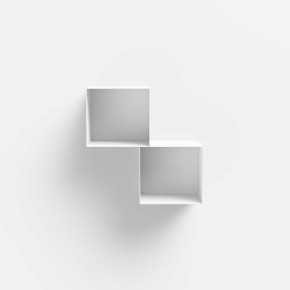 Pezzani - Modello: Twin - - Design By: Pezzani Lab Libreria da parete piccola a cubi piccoli e struttura componibile stile moderno - SKU: 0/76 