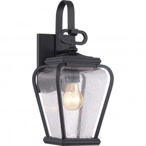 Quoizel - Modello: Province - Applique da parete per esterni con struttura in alluminio e diffusore in vetro - Colore: Nero - Attacco Lampadina: E27 - 1 Lampadina - Watt 60W - Dimmerabile: NO - Grado di Protezione: IP44 - Classe Energetica: A - SKU: QZ-PROVINCE2-S - Codice EAN: 5024005302315 