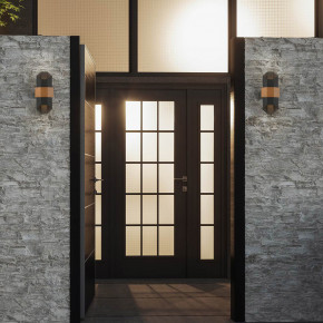 Quoizel - Modello: Chasm - Applique da parete per esterno piccola struttura e doppio diffusore in alluminio - Colore: Nero - Attacco Lampadina: Led Integrato - 2 Lampadine - Watt 6W - Lumen 500 - Dimmerabile: NO - Gradi Kelvin 3000k Luce Calda - Grado di Protezione: IP44 - Classe Energetica: A+ - SKU: QZ-CHASM-M-BKW - Codice EAN: 5024005236306