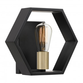 Quoizel - Modello: Bismarck - Lampada da parete moderna in acciaio con diffusore a 1 luce - Colore: Nero - Attacco Lampadina: E27 - 1 Lampadina - Watt 60W - Dimmerabile: NO - Grado di Protezione: IP20 - Classe Energetica: A - SKU: QZ-BISMARCK1-EK - Codice EAN: 5024005593010 