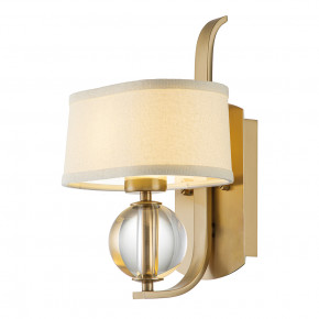 Quoizel - Modello: Uptown Carnegie - Lampada da parete moderna in metallo con diffusore in lino a 1 luce LED G9 - Attacco Lampadina: G9 - 1 Lampadina - Watt 3W - Dimmerabile: NO - Grado di Protezione: IP20 - Classe Energetica: A - SKU: QZ-GOTHAM1- 