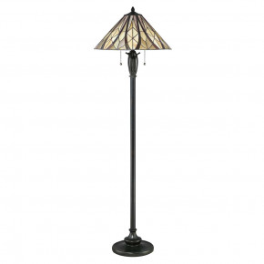 Quoizel - Modello: Victory - Lampada da terra classica con struttura in acciaio e diffusore in vetro - Colore: Bronzo - Attacco Lampadina: E27 - 2 Lampadine - Watt 60W - Dimmerabile: NO - Grado di Protezione: IP20 - Classe Energetica: A - SKU: QZ-VICTORY-FL - Codice EAN: 5024005684510 