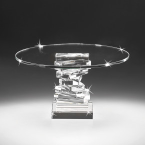 Ranoldi - Alzatina per dolci in cristallo dal design elegante - Colore: Trasparente - SKU: CX5274 - Codice EAN: 7654321001722 