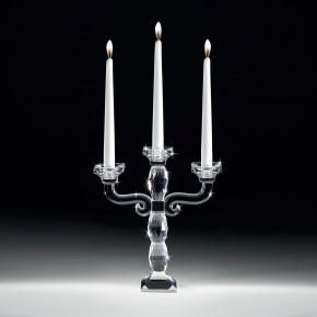 Ranoldi - Candeliere a 3 fuochi in cristallo design classico - Colore: Trasparente - SKU: CX5105 - Codice EAN: 1234567158143 