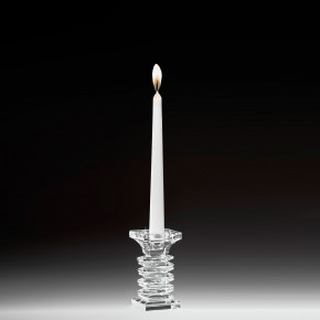 Ranoldi - Candeliere basso in cristallo dal design moderno - Colore: Trasparente - SKU: CBB417 - Codice EAN: 7654321011721 