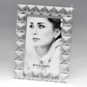 Ranoldi - Cornice portafoto da tavolo in cristallo dal design elegante - Colore: Trasparente - Foto 13x18 - SKU: CX5021 - Codice EAN: 1234567157986