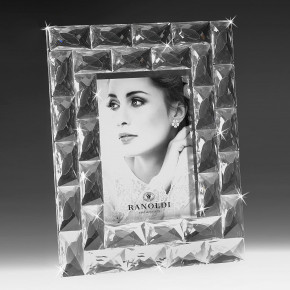 Ranoldi - Cornice portafoto in cristallo dallo stile moderno - Colore: Trasparente - SKU: CX53/ 