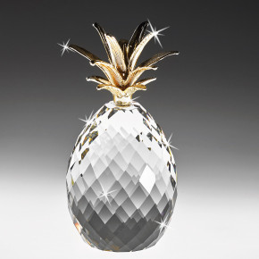 Ranoldi - Fermacarte in cristallo a forma di ananas - Colore: Trasparente - SKU: CB344 - Codice EAN: 7654321004341 