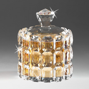 Ranoldi - Porta gioie piccolo in cristallo dal design elegante - Colore: Ambra - SKU: CX5308 - Codice EAN: 7654321010878 