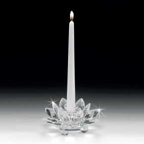 Ranoldi - Portacandela in cristallo dal design moderno a forma di fiore - Colore: Trasparente - SKU: CB333 - Codice EAN: 7654321008813 