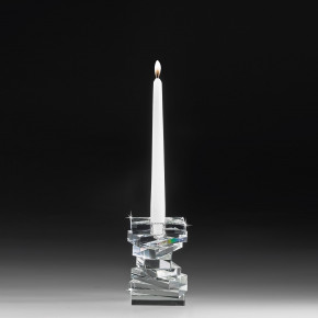 Ranoldi - Portacandela in cristallo dal design moderno ed elegante - Colore: Trasparente - SKU: CX4056 - Codice EAN: 1234567158563 