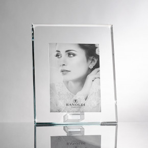 Ranoldi - Portafoto con cornice in cristallo verticale dal design moderno ed elegante - Colore: Trasparente - Foto 20x25 - SKU: C6120 - Codice EAN: 1234567172651 