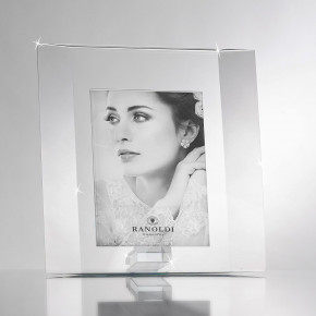 Ranoldi - Portafoto con cornice in cristallo verticale dal design moderno - Colore: Trasparente - Foto 13x18 - SKU: C6124 - Codice EAN: 1234567173504 