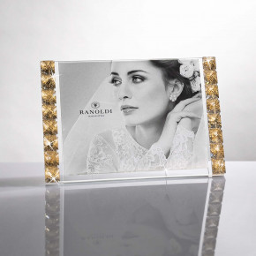 Ranoldi - Modello: Mosaico - Portafoto in cristallo classico - Colore: Oro - Foto 23x18 - SKU: MM150/ORO - Codice EAN: 1234567173696