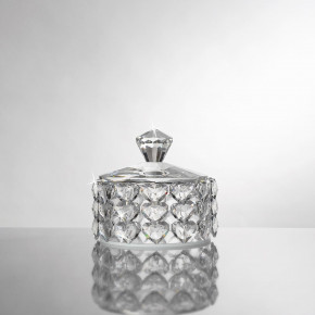 Ranoldi - Portagioie medio in cristallo a cuori con coperchio - Colore: Trasparente - SKU: CX5351 - Codice EAN: 1234567172378 