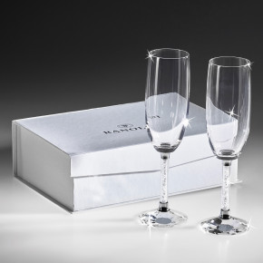 Ranoldi - Set 2 pezzi bicchieri flute in cristallo - Colore: Trasparente - SKU: CX4093 - Codice EAN: 1234567158112