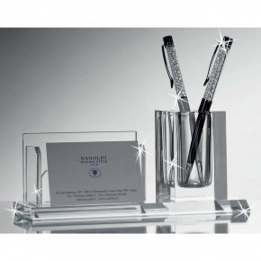 Ranoldi - Set scrivania in cristallo - Colore: Trasparente - SKU: CB104 