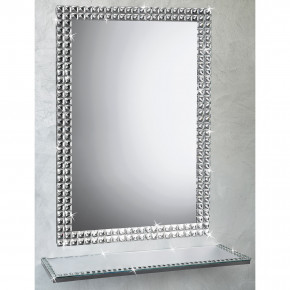 Ranoldi - Specchio da parete con cornice in cristallo taglio diamante dal design moderno - SKU: CX5153 - Codice EAN: 1234567158969 