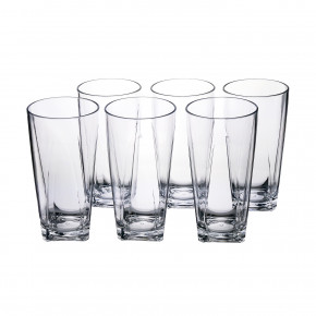 Vesta - Modello: Party - Set 6 pezzi Bicchieri tumbler alti per acqua - Colore: Trasparente - SKU: 0370600 - Codice EAN: 8056622710126 
