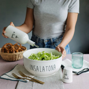 Simple Day - Modello: Insalatona - Insalatiera in ceramica - Colore: Bianco - SKU: 10010944 - Codice EAN: 8056284706024 