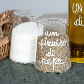 Simple Day - Modello: Un Pizzico di Pepe - Set Sale/Pepe in vetro - Colore: Trasparente - SKU: 10012283 - Codice EAN: 8058269694630