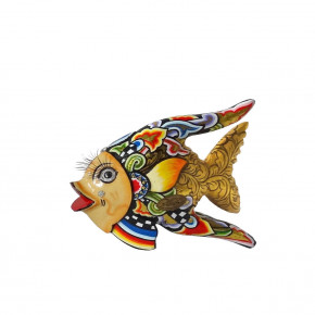 Tom's Drag - Scultura da tavolo in marmorino dal design eclettico Pesce Oscar piccolo - Colore: Multicolore - SKU: TOM004271 - Codice EAN: 7654321008684 