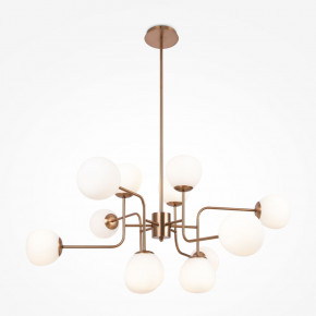 Maytoni - Modello: Erich - Lampadario moderno altezza regolabile struttura in metallo e diffusori in vetro - Attacco Lampadina: E14 - 12 Lampadine - Watt 40W - Dimmerabile: NO - Grado di Protezione: IP20 - SKU: MOD221-PL-12