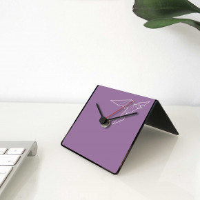 Design Object - Modello: Totem Collection - Orologio da scrivania per casa o ufficio in metallo con dedica "UCCELLO" - SKU: IT226 - Codice EAN: 1234567151267 