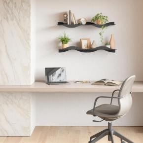 Umbra - Set 2 mensole da parete dal design moderno - Colore: Nero - SKU: 1023282-040 - Codice EAN: 28295448710