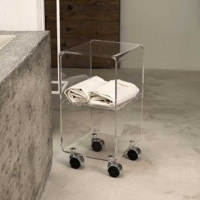 Vesta - Carrello in plexiglass in stile moderno per bagno "Multy Xs" - Colore: Trasparente - SKU: 0980200 - Codice EAN: 8059692100514 