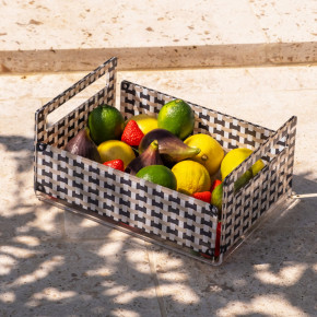 Vesta - Modello: Like Water - Cassetta porta frutta in plexiglass dal design elegante - Colore: Marrone - SKU: 04386D32 - Codice EAN: 8059692107247 