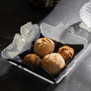 Vesta - Modello: Le Jardin - Cestino per pane in plexiglass dal design moderno - Colore: Trasparente - SKU: 0436800LJ - Codice EAN: 8059692106561 