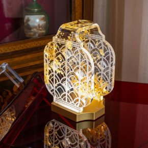 Vesta - Modello: Atena - Lampada da tavolo piccola ricaricabile a LED in plexiglass dal design moderno - Colore: Oro - Attacco Lampadina: Led Integrato - 1 Lampadina - Watt 12W - Dimmerabile: SI - Gradi Kelvin 4000k Luce Naturale - Grado di Protezione: IP20 - SKU: 0439256 - Codice EAN: 8059692109845 