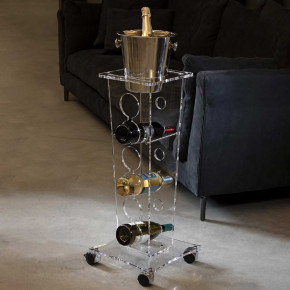 Vesta - Modello: Ice Tower - - Design By: Mattei Carella Portabottiglie da terra in plexiglass - Colore: Trasparente - SKU: 1471600 - Codice EAN: 8059692104048 